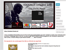 Tablet Screenshot of cockbainevents.com